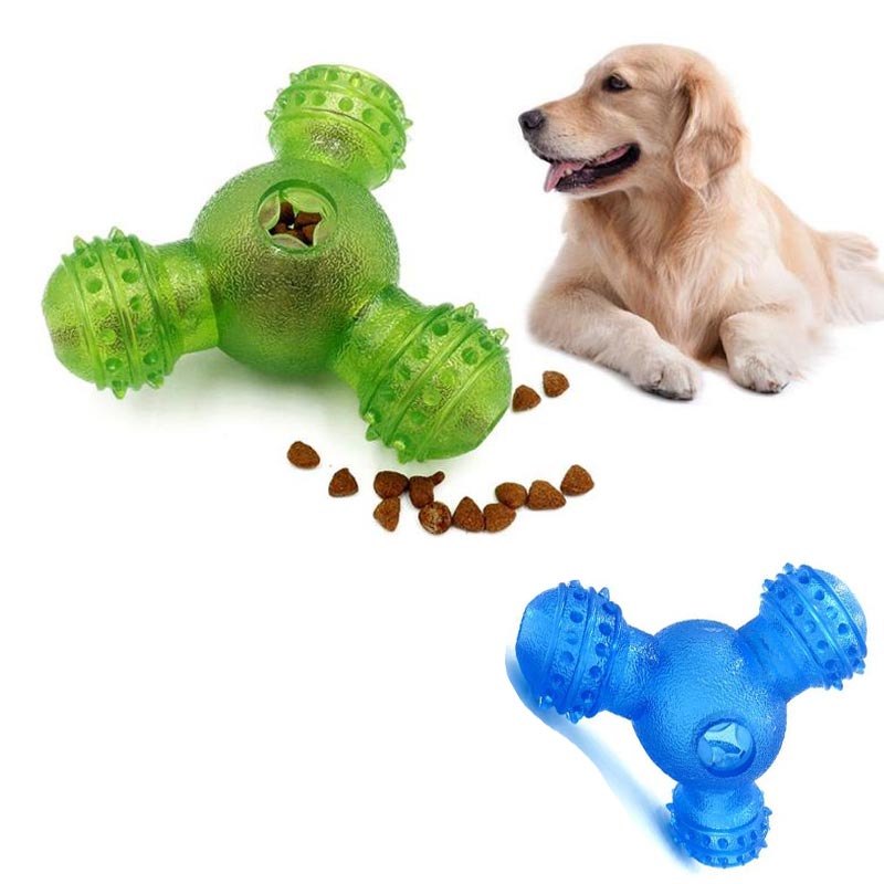 Dog Toys Rubber Leakage Food Ball Feeder for Dog Pet Training Exercise Bowl Cleaning Teeth Toys Pets Play Toy