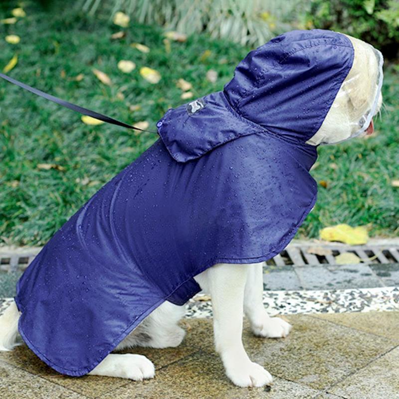 Pet Dog Raincoat Puppy Hooded Reflective Jumpsuit Rain Coat Waterproof Dogs Rain Coat Cloak Costumes Clothes For Dogs Pets