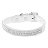 Leather Pet Collar Rhinestone Necklace Cat Puppy Dog Collar for Small Medium Dog Adjustable Dog Training Collar Accessories