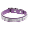 Leather Pet Collar Rhinestone Necklace Cat Puppy Dog Collar for Small Medium Dog Adjustable Dog Training Collar Accessories