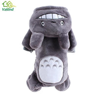 Warm Winter Dog Clothes For Small Dogs Coral Velvet Dog Clothing Jumpsuit Totoro Cartoon Design Puppy Dog Pets Clothes XXS-L