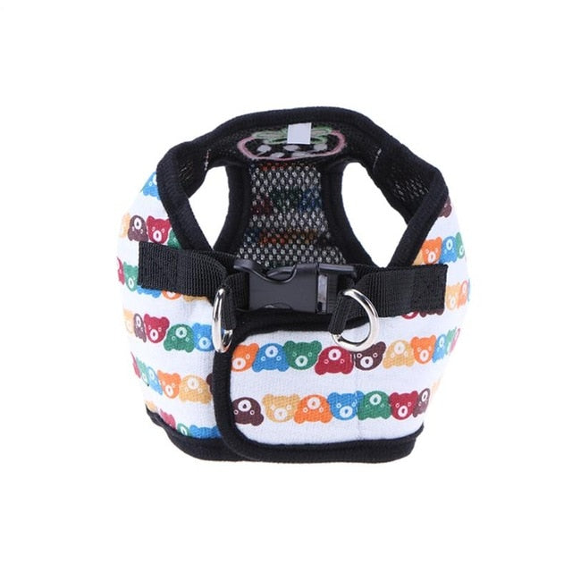 Cute Strawberry Bear Dog Harness for Small Dogs With Leash Puppy Cat Collar Pets Chest Strap Leash Set Dog Harnesses