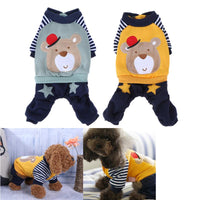 Winter Pet Dog Clothes for Small Dog Costume Cartoon Animal Printing Puppy Cats Dog Jacket Coat Animal Pet Supplies XXS-L