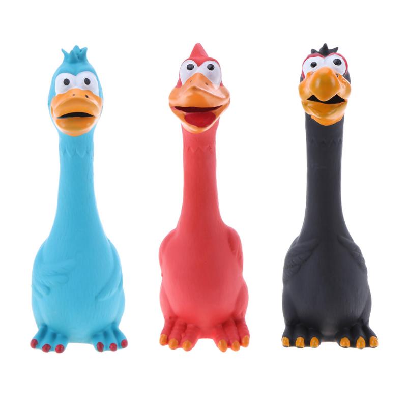 1PC Toy For Dogs Puppy Screaming Rubber Chicken Toy For Dogs Latex Squeak Squeaker Chew Training Pet Products