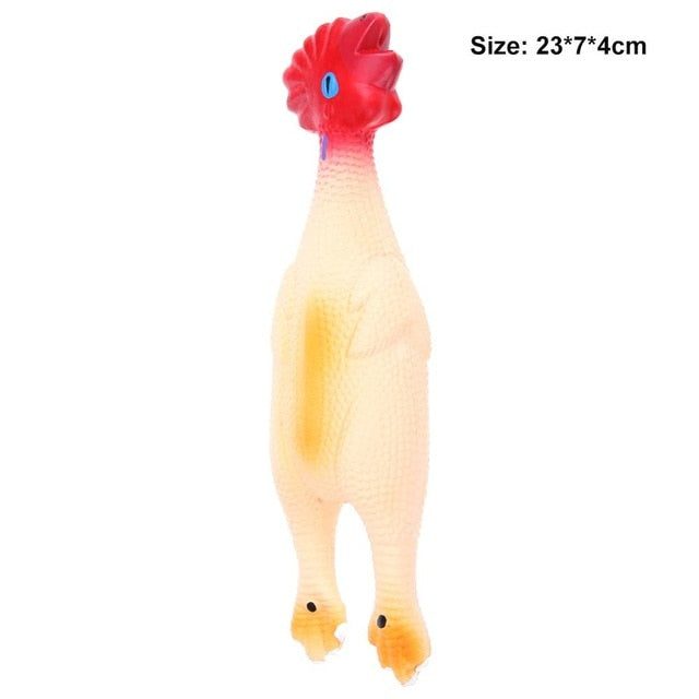 1PC Toy For Dogs Puppy Screaming Rubber Chicken Toy For Dogs Latex Squeak Squeaker Chew Training Pet Products