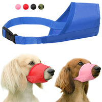 Dog Muzzle Bozal Perro Nylon Pet Mouth Mask Adjustable Anti Bark Bite Stop Chew Dog Muzzles For Small Large Dogs Pet Accessories