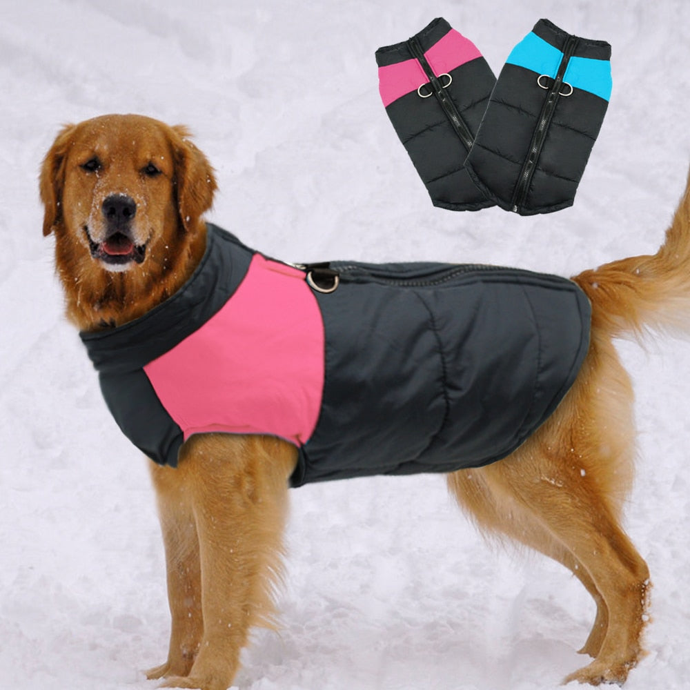 Large Dog Clothes For French Bulldog Winter Pet Clothes Coat Ropa Perro Golden Retriever Labrador Dog Clothing Jacket 2XL-7XL