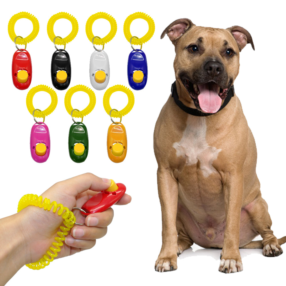 Pet Dog Training Clicker Universal Animal Dog Trainer Sound Obedience Aid Wrist Strap Training Tool Pet Supplies Dog Accessories