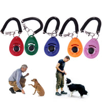 Pet Dogs Clicker Adjustable Sound Key Chain Pets Puppy Dog Training Clicker Pet Trainings Products Dog Accessories 5 Colors