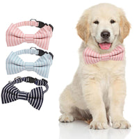 Soft Cotton Dog Collar Breathable Bow Puppy Necklace Leash for Dog Pet Accessories Supplies Safety Collars