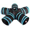 Foldable Pet Cat Tunnel Toys for Cat Kitten Rabbit Indoor Outdoor Training Toy Dog Game Pipe Cat Products Blue Colorful