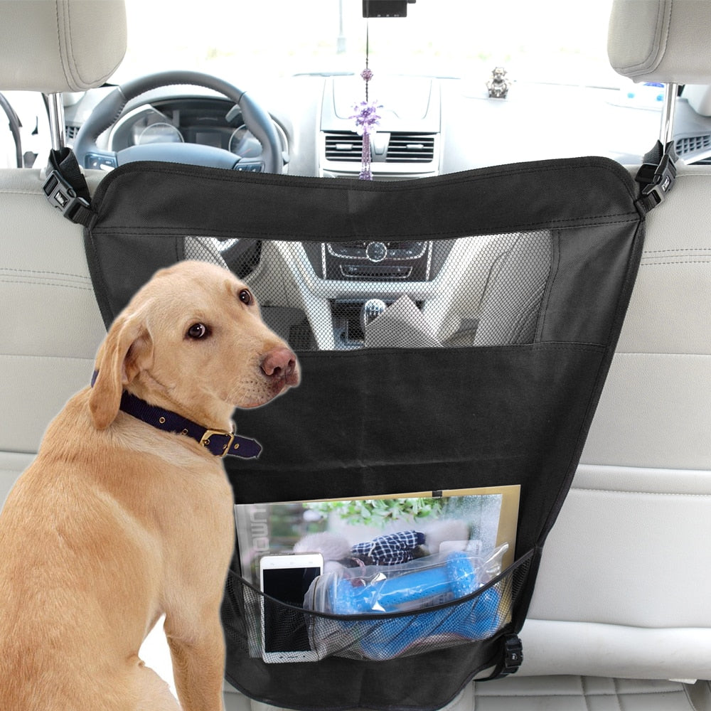 Dog Car Carrier Waterproof Pet Barrier Anti-collision Mesh Front Seat Carrier Cover Safety Pet Protection Traveling Accessories